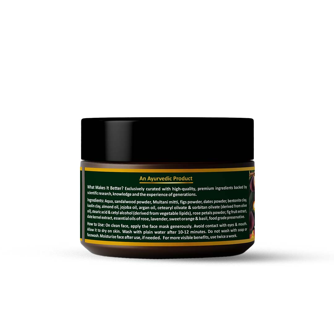 Ayurvedic Figs & Dates Face Mask Cream for Radiant Skin