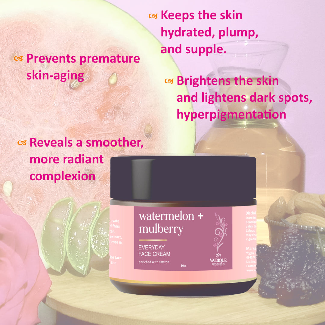 Watermelon + Mulberry Ayurvedic Face Cream
