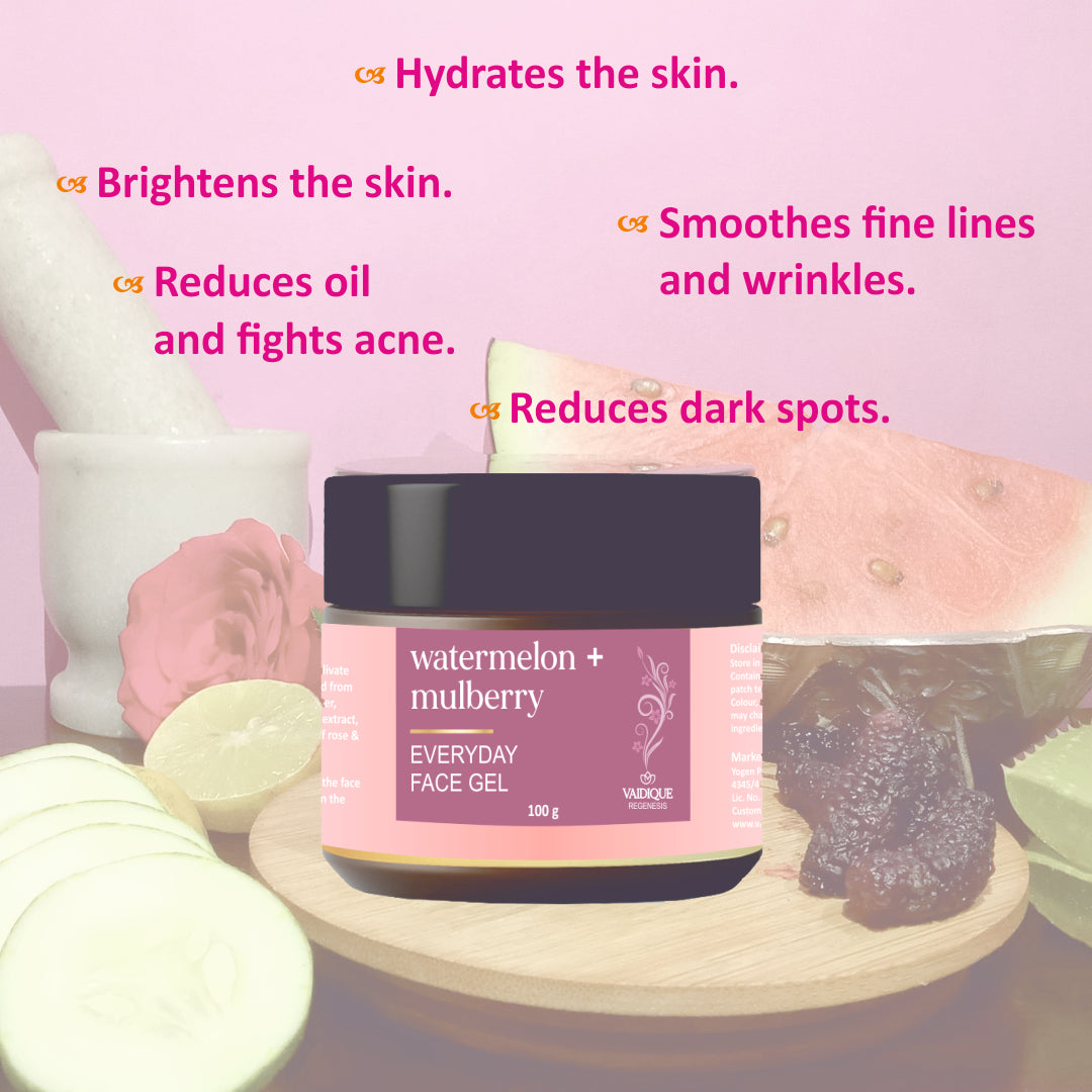 Watermelon + Mulberry Ayurvedic Face Gel