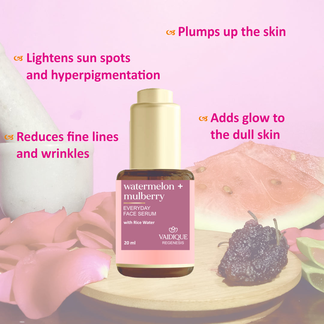 Watermelon + Mulberry Ayurvedic Face Serum