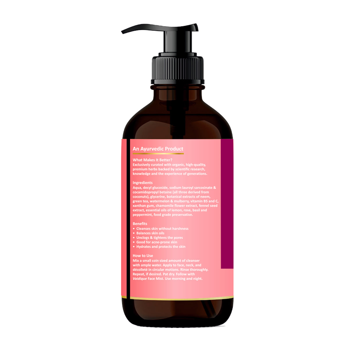 Watermelon + Mulberry Ayurvedic Face Wash