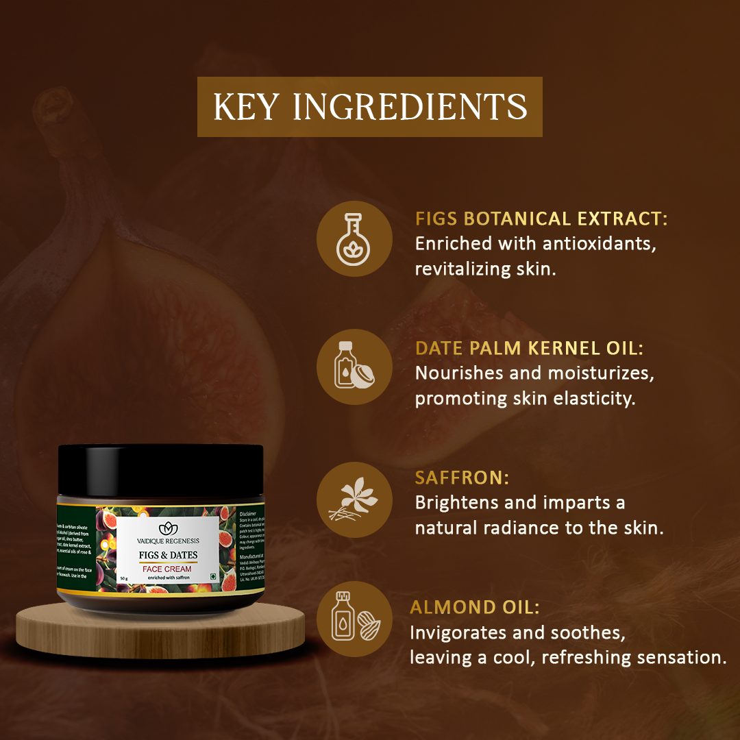 Ayurvedic Figs & Dates Face Cream with Saffron
