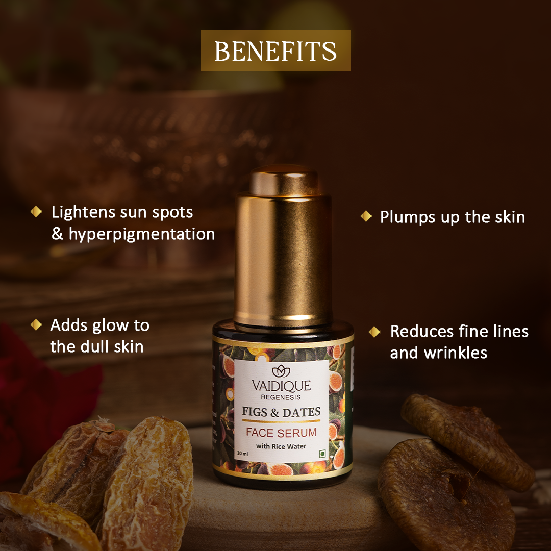Ayurvedic Figs & Dates Face Serum with Rice Water