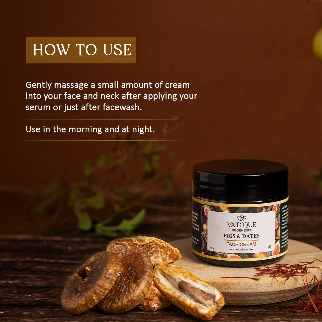 Ayurvedic Figs & Dates Face Cream with Saffron