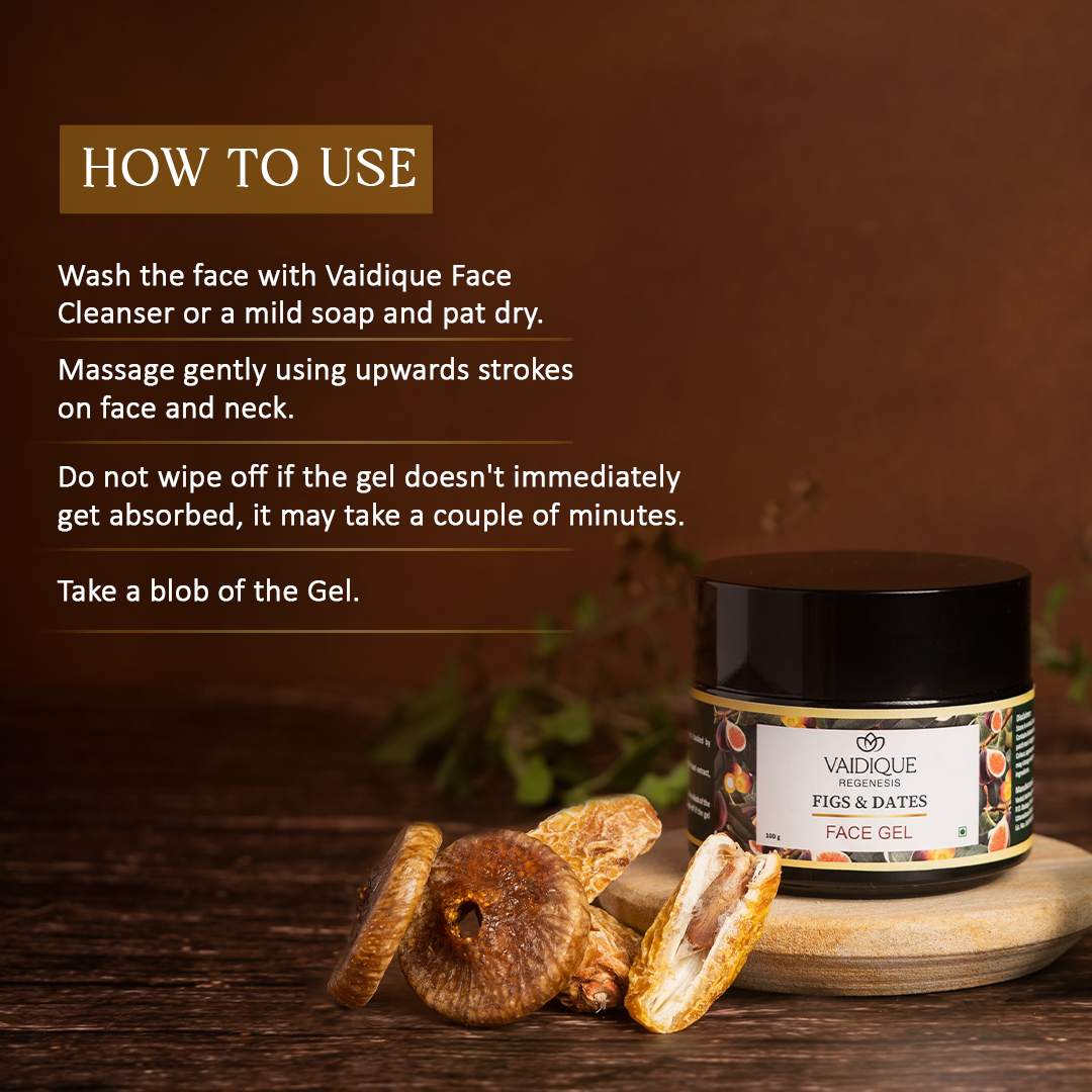 Ayurvedic Figs & Dates Face Gel with Aloe Vera Extract