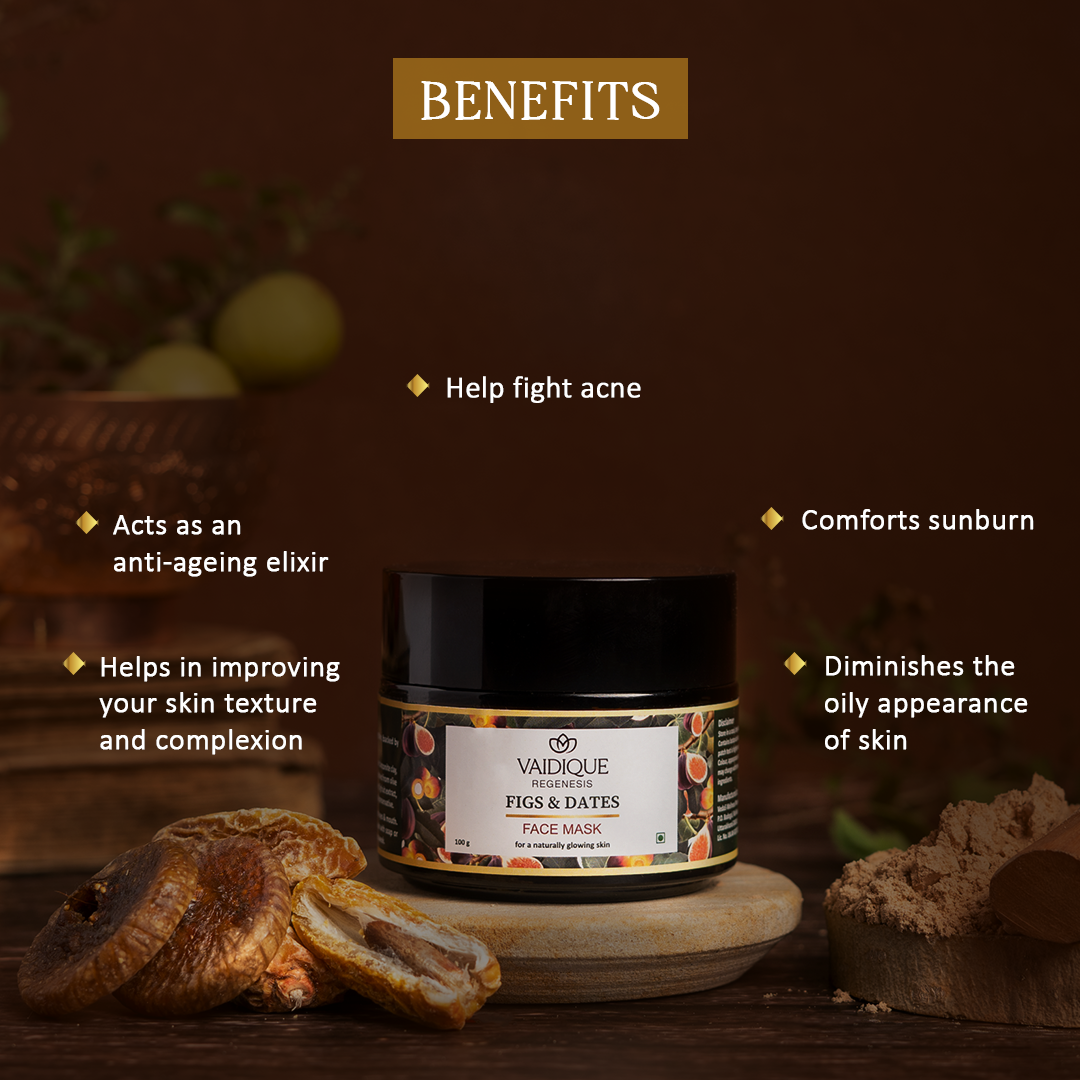Ayurvedic Figs & Dates Face Mask Cream for Radiant Skin