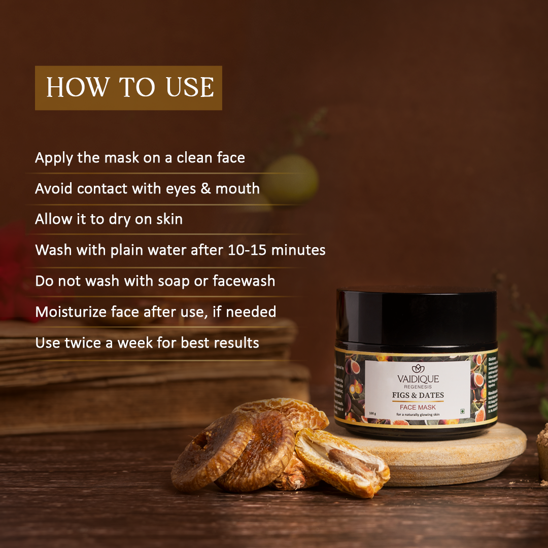 Ayurvedic Figs & Dates Face Mask Cream for Radiant Skin
