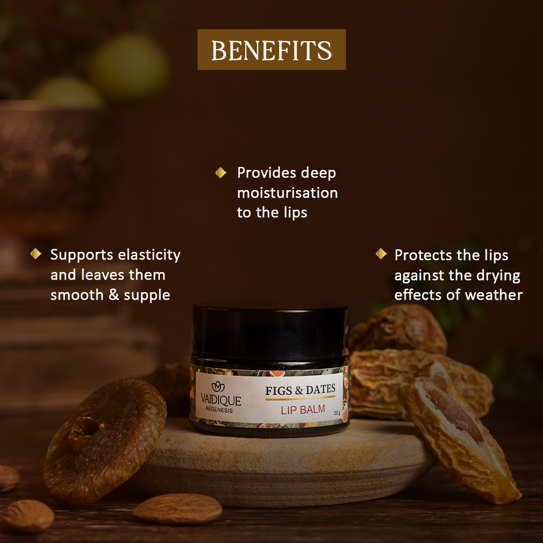 Ayurvedic Figs and Dates Lipbalm with Almond Oil