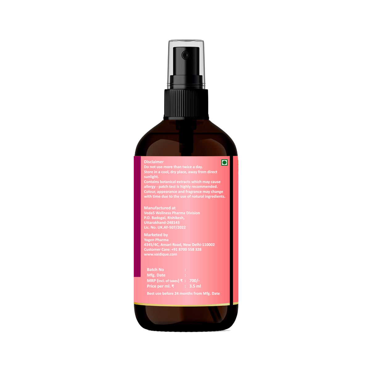 Watermelon + Mulberry Ayurvedic Face Mist