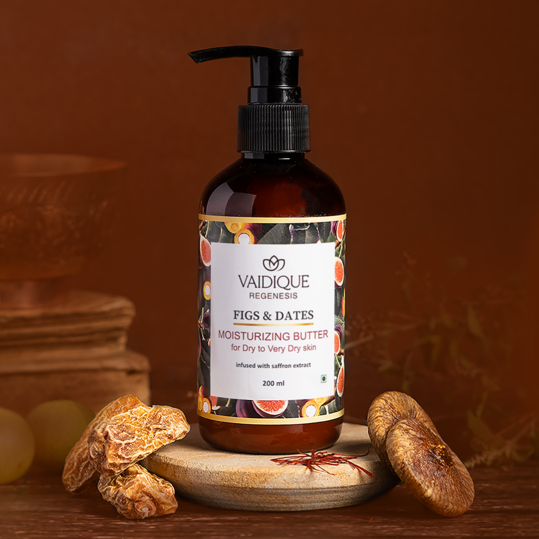 Ayurvedic Figs &amp; Dates Moisturizing Butter with Saffron extract