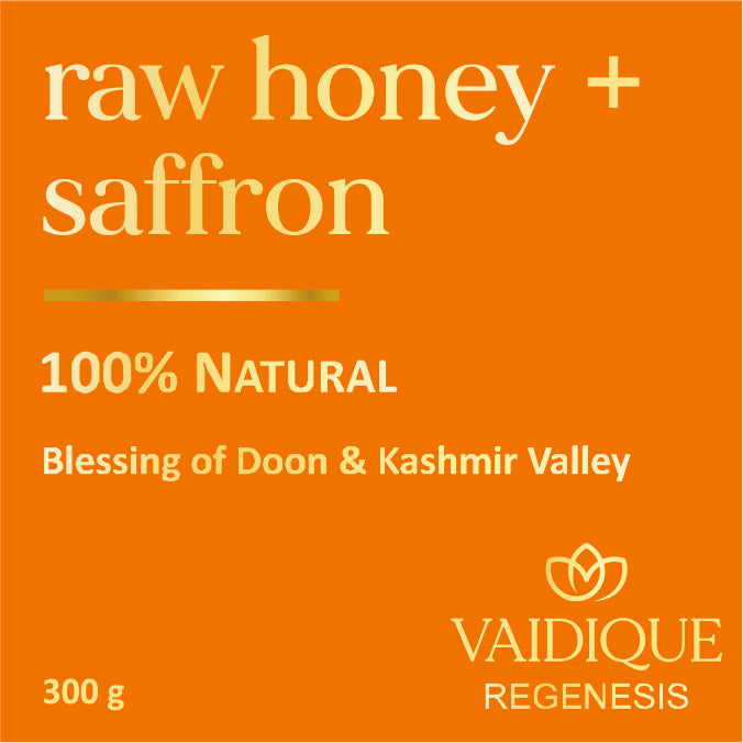 Vaidique Saffron Raw Honey