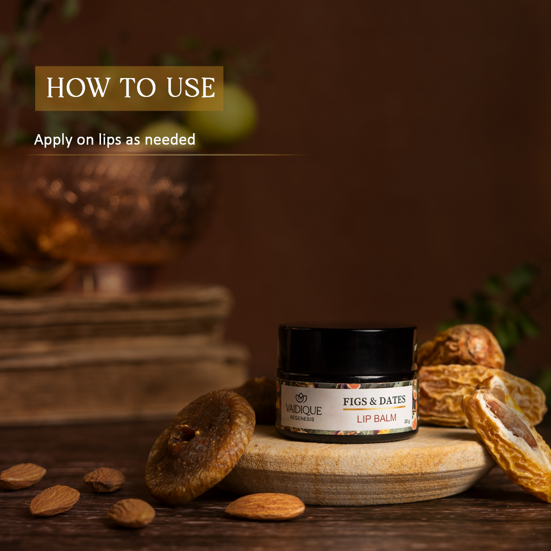 Ayurvedic Figs and Dates Lipbalm with Almond Oil